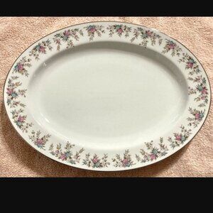 RARE '60s Imoco Fine China Kensington 6379 14.5” Oval Platter Serving Dish Plate